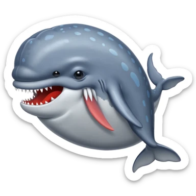 Angry whail also looking sad whail also looking super mad sticker