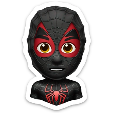 Spiderman black costume  sticker