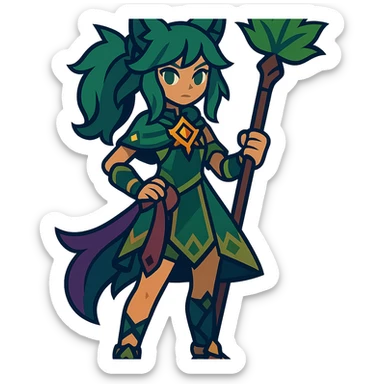 full body Varesa from Genshin Impact sticker