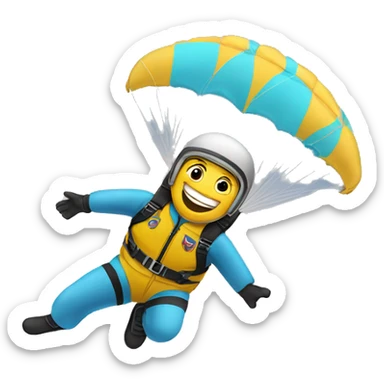 Skydiver sticker