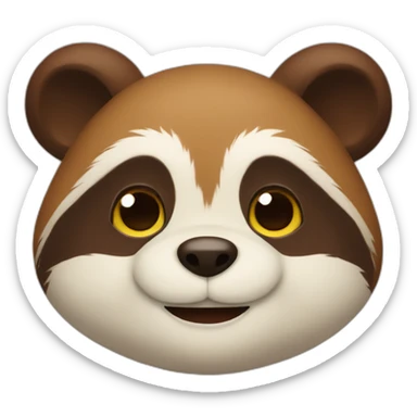 Tanuki smil sticker