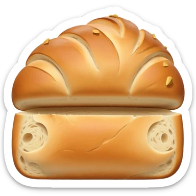 fresh baked loaf of bread sticker