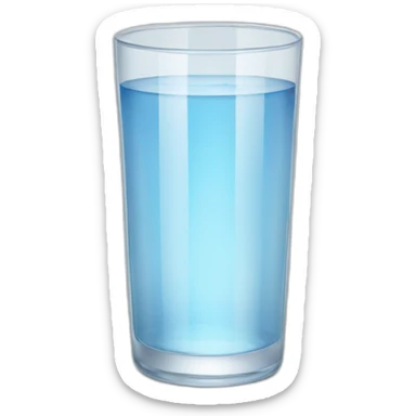 glass of water transparent sticker