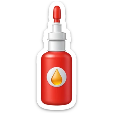 red glue bottle  sticker