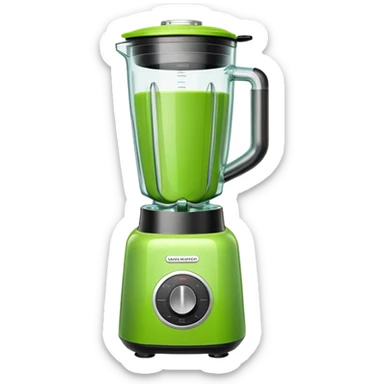 green kitchen blender sticker