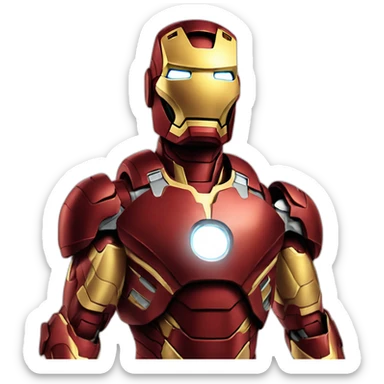 Iron man say hi  sticker