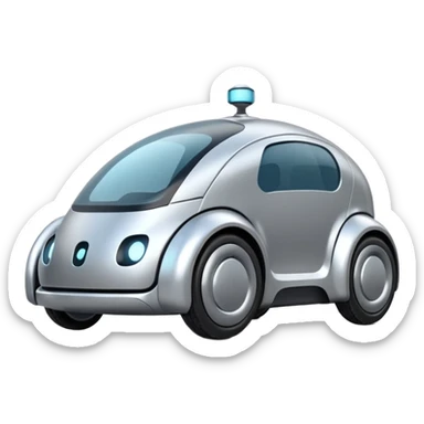 future delivery car robot sticker