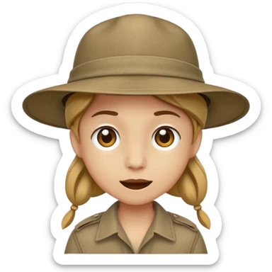 safari hat sticker