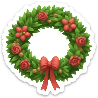 Wreath sticker