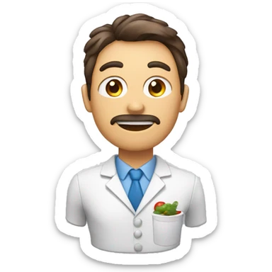 nutritionist, carnivore man sticker