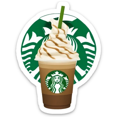 starbucks frappe sticker