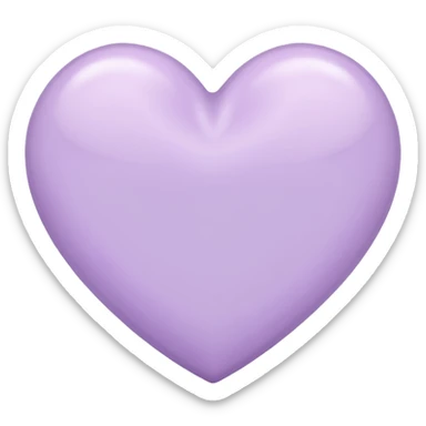 pastel lilac heart sticker