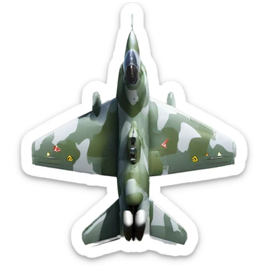 Mirage 2000 camouflage sticker