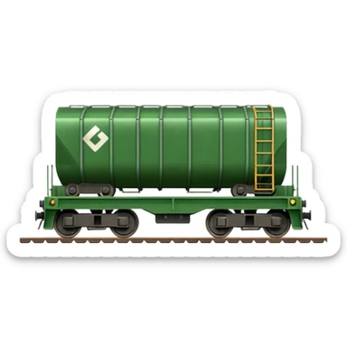green freight train sticker