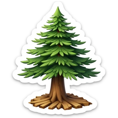 Pine tree sticker