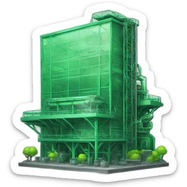 futurist emerald factory sticker
