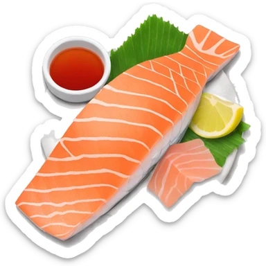 salmon sashimi sticker