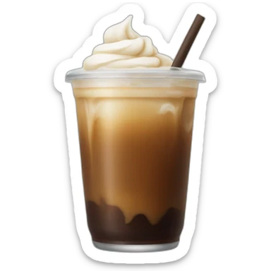 Iced coffee no face sticker