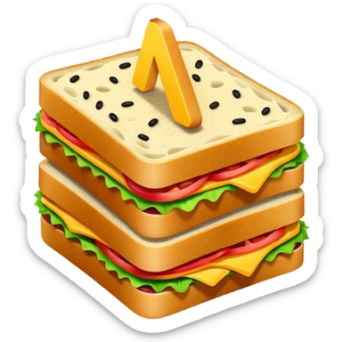 Sandwich exclamation point  sticker