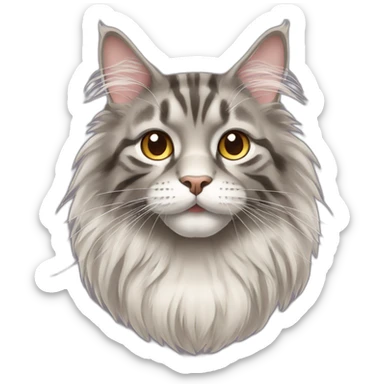 maine coon cat sticker