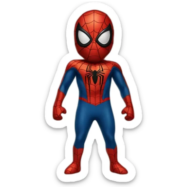 spiderman costume sticker