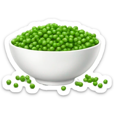 a bowl of peas sticker