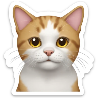 Create a cat that on a dog sticker