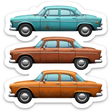 old cars sticker