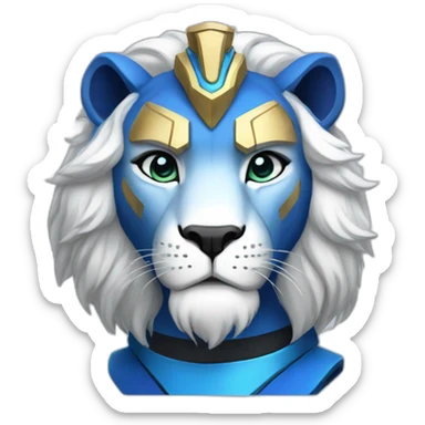 Voltron blue lion sticker