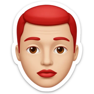 man lips only without face sticker