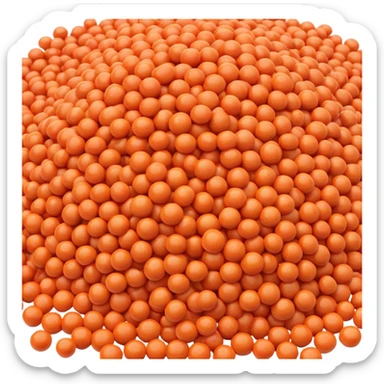 coral lentil sticker