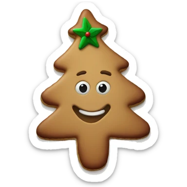 Christmas cookie sticker