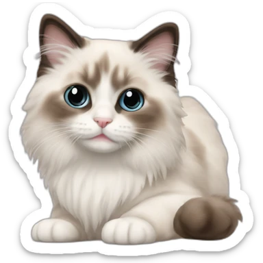 ragdoll kitten sticker