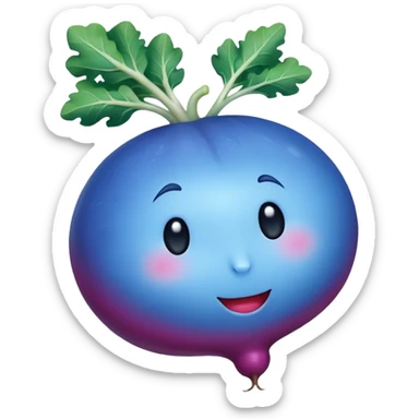 blue radish sticker