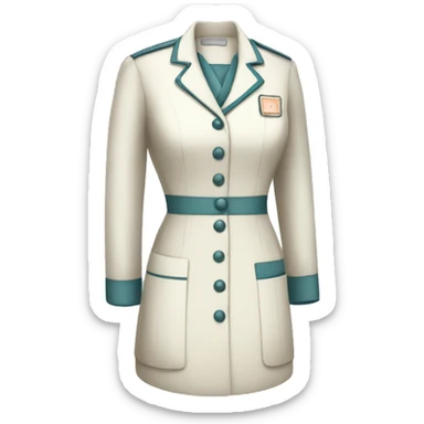 1920 nurse uniform sticker