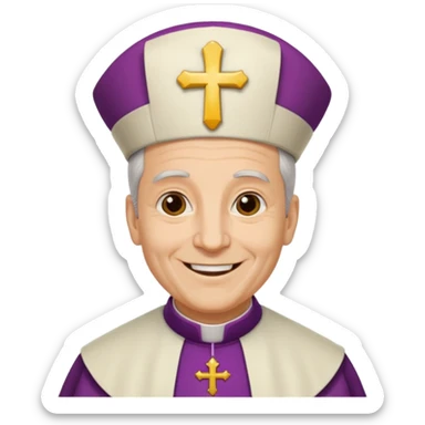 Make me a archbishop zucchheto sticker