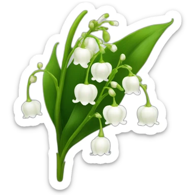 lily of the valley sticker