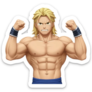My hero academia all might raised fist sticker