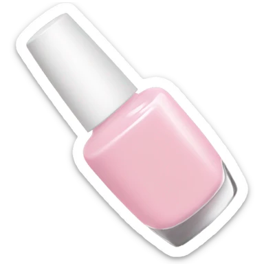 soft pink nail polish sticker