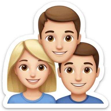 Pareja con skincare sticker