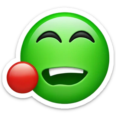 funny face approves with a green tick sticker