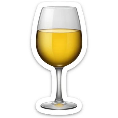 Wine glass sticker