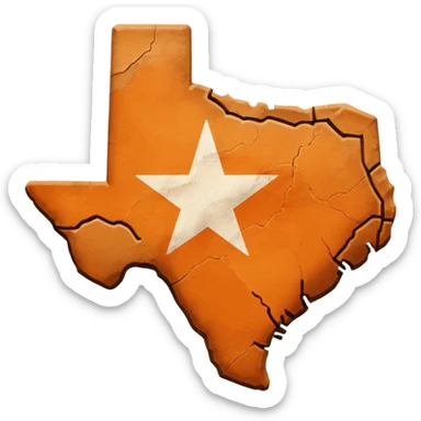 texas shape sticker