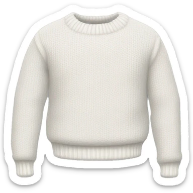 white sweater sticker