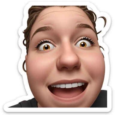 portrait of a smiling girl sticker