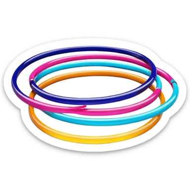   Colourfull Slim Glass Bangles set sticker
