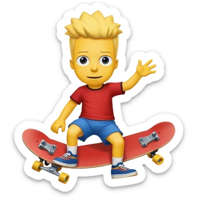 make the realistic bart simpson meme with charlie kirks face sticker