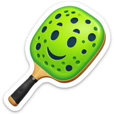 neon pickelball sticker