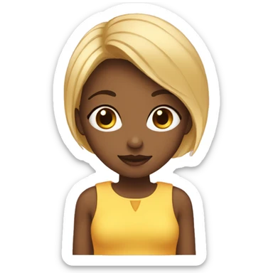 Fille qui est entrain de se maquille  sticker