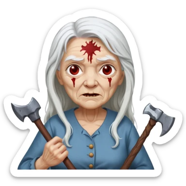 Granny horror game sticker